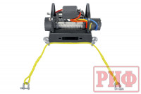 Лебёдка переносная РИФ 8000S c площадкой и проводами (стальной трос)