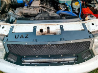 Решетка радиатора УАЗ Патриот, Пикап с 2015 года под светодиодную балку 22 дюйма