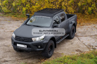 Багажник экспедиционный STC Toyota Hilux 2005+ ШТОРКА с дальним светом