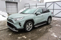 Защита порогов d57 с листом TOYOTA RAV-4 (2019)