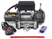 Лебедка электрическая 12V Electric Winch 6000lbs / 2722 кг стальной трос 7х15