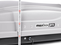 Автобокс MaxBox PRO 430 (малый) серый 136*96*42 см двустороннее открывание