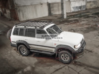 Багажник экспедиционный STC Toyota Land Cruiser 80 ШТОРКА дальний, задний свет