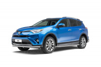 Защита переднего бампера одинарная Ø63мм (НПС) TOYOTA RAV4 2013-2018