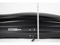 Автобокс MaxBox PRO 460 (средний) черный карбон 175*84*42 см двустороннее открывание