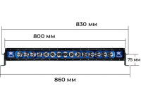 RIGID Radiance Plus 30 – светодиодная балка с синей подсветкой корпуса