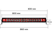 RIGID Radiance Plus 30 – светодиодная балка с красной подсветкой корпуса