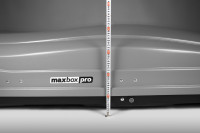 Автобокс MaxBox PRO 520 (большой) серый карбон 196*80*43 см двустороннее открывание