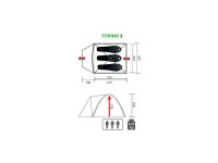 Палатка PREMIER треккинговая TORINO-3