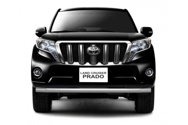 Защита переднего бампера одинарная диаметром 63мм (НПС) TOYOTA LAND CRUISER PRADO 150 2013-2016