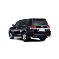 Защита заднего бампера угловая 63мм (НПС) Toyota LAND CRUISER 200 с 2016