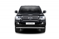 Защита переднего бампера одинарная 63мм (НПС) Toyota LAND CRUISER 200 с 2014