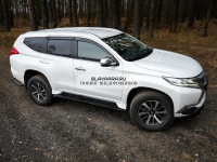 Пороги РИФ силовые Mitsubishi Pajero Sport III 2015-2020